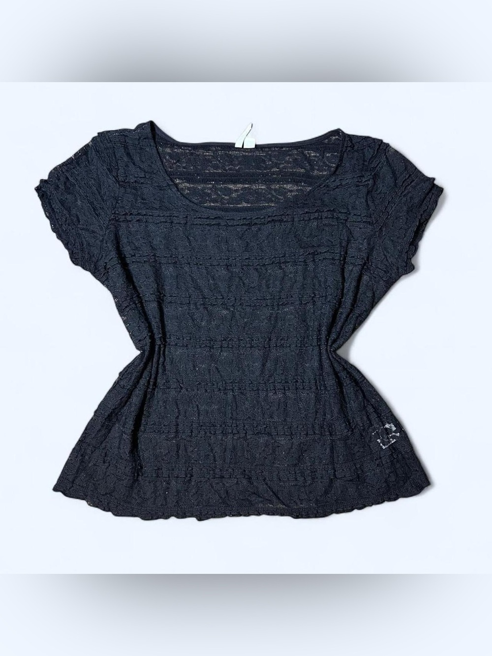 Fairy Goth Black Lace Top by Elle!